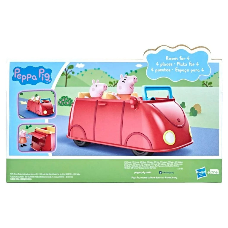 Peppa Pig: Set El Auto Rojo De La Familia De Peppa