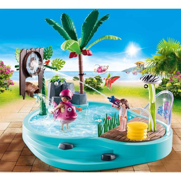 Playmobil Family fun: Piscina Divertida Con Rociador De Agua 70610