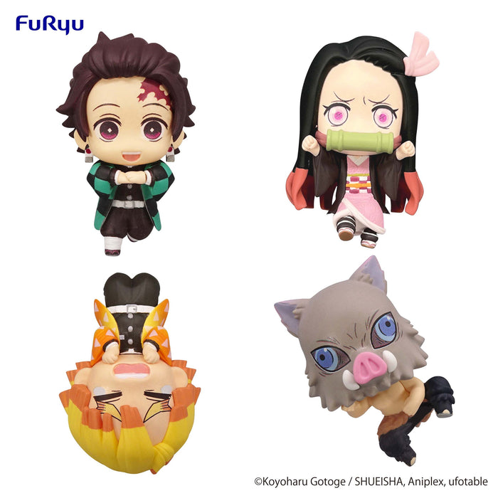 Furyu Figures Chokotto Hikkake Petit: Demon Slayer Kimetsu No Yaiba - Set Completo Serie 1