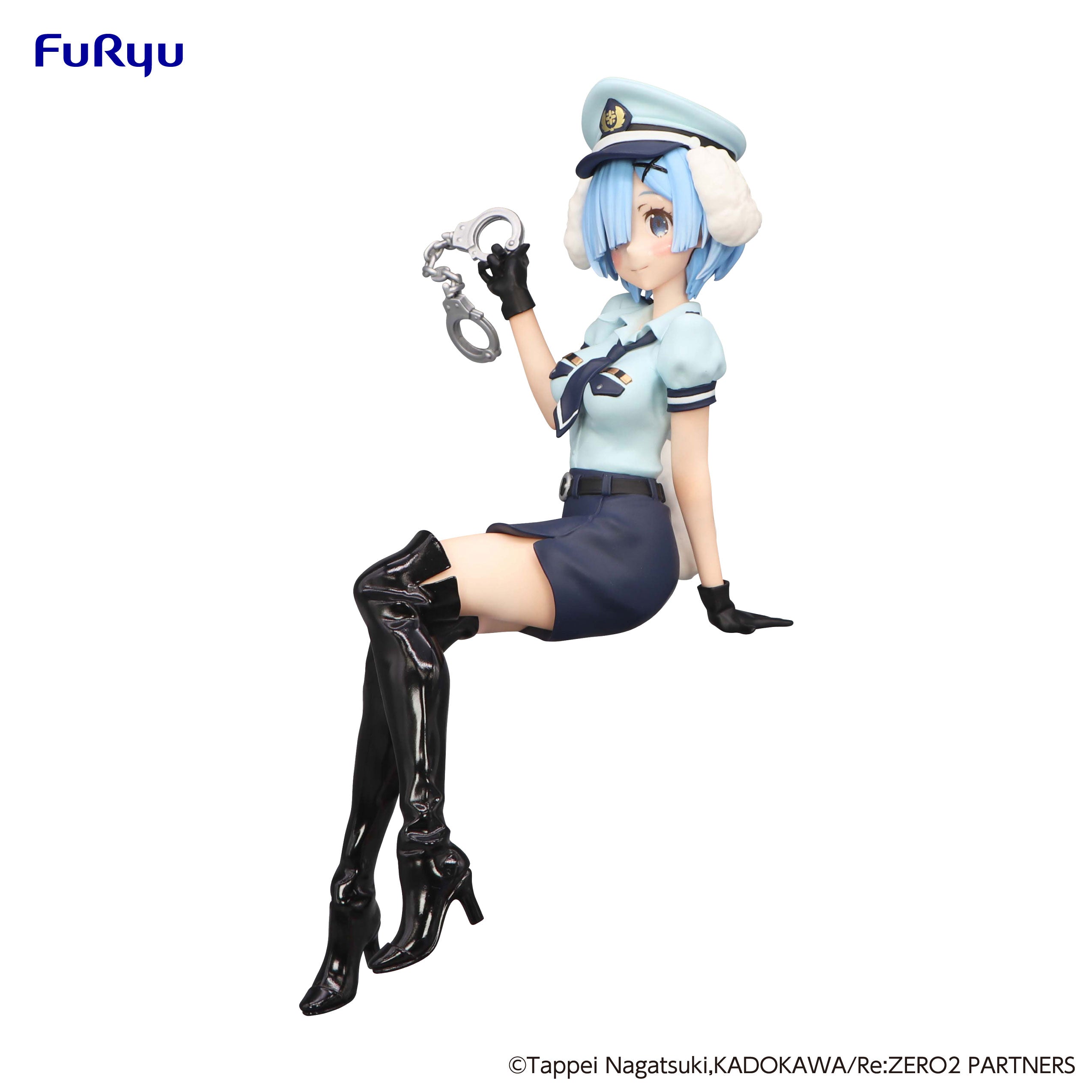 Furyu Noodle Stopper: Re Zero Starting Life In Another World - Rem Police Officer With Dog Ears