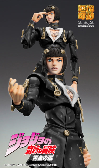 Medicos Entertainment Action Figure: Jojos Bizarre Adventure Golden Wind - Chozokado Bruno Bucciarati Black