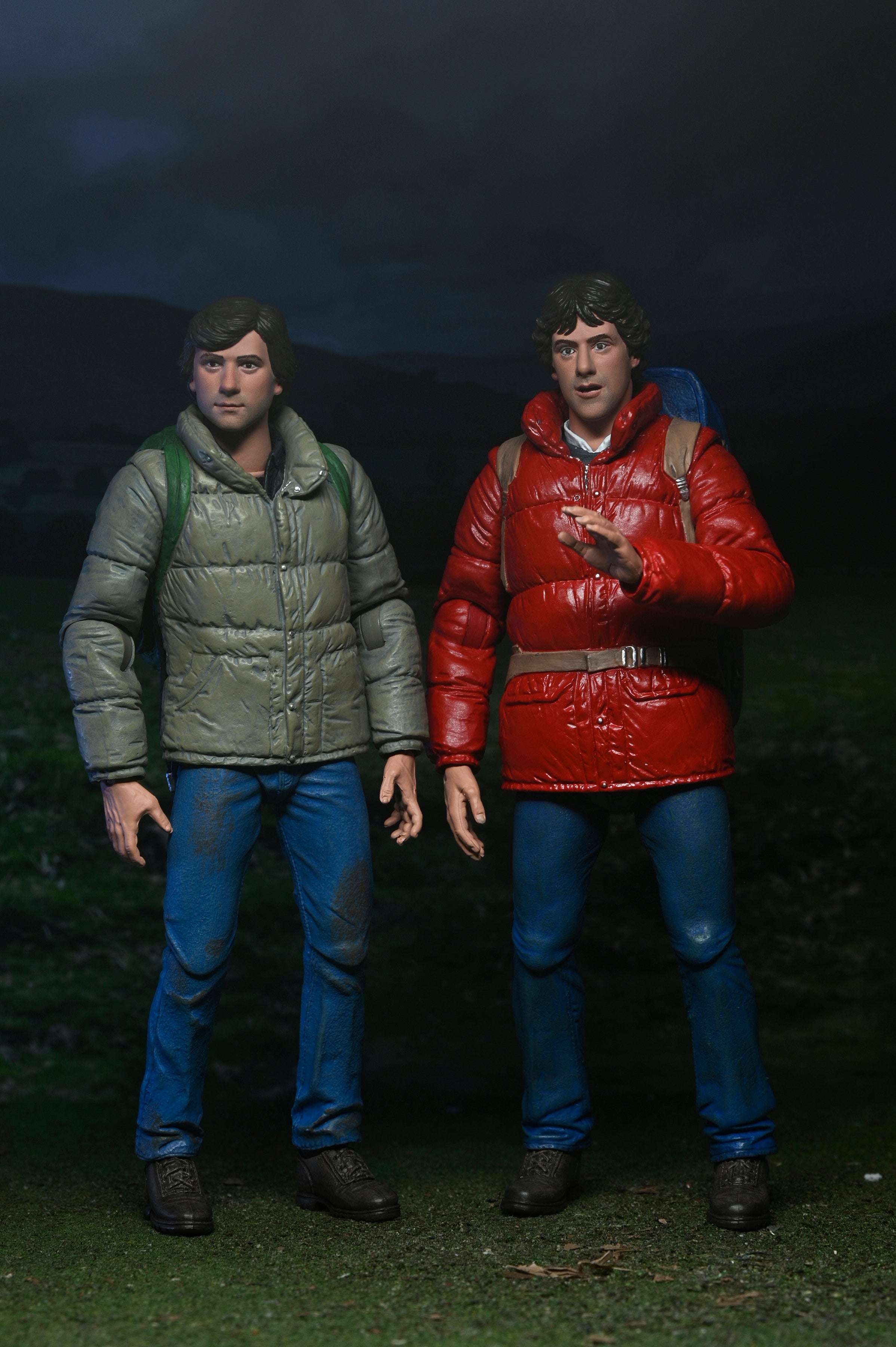 NECA Figura de Accion: Hombre Lobo Americano en Londres - Jack y David 2 Pack 7 Pulgadas