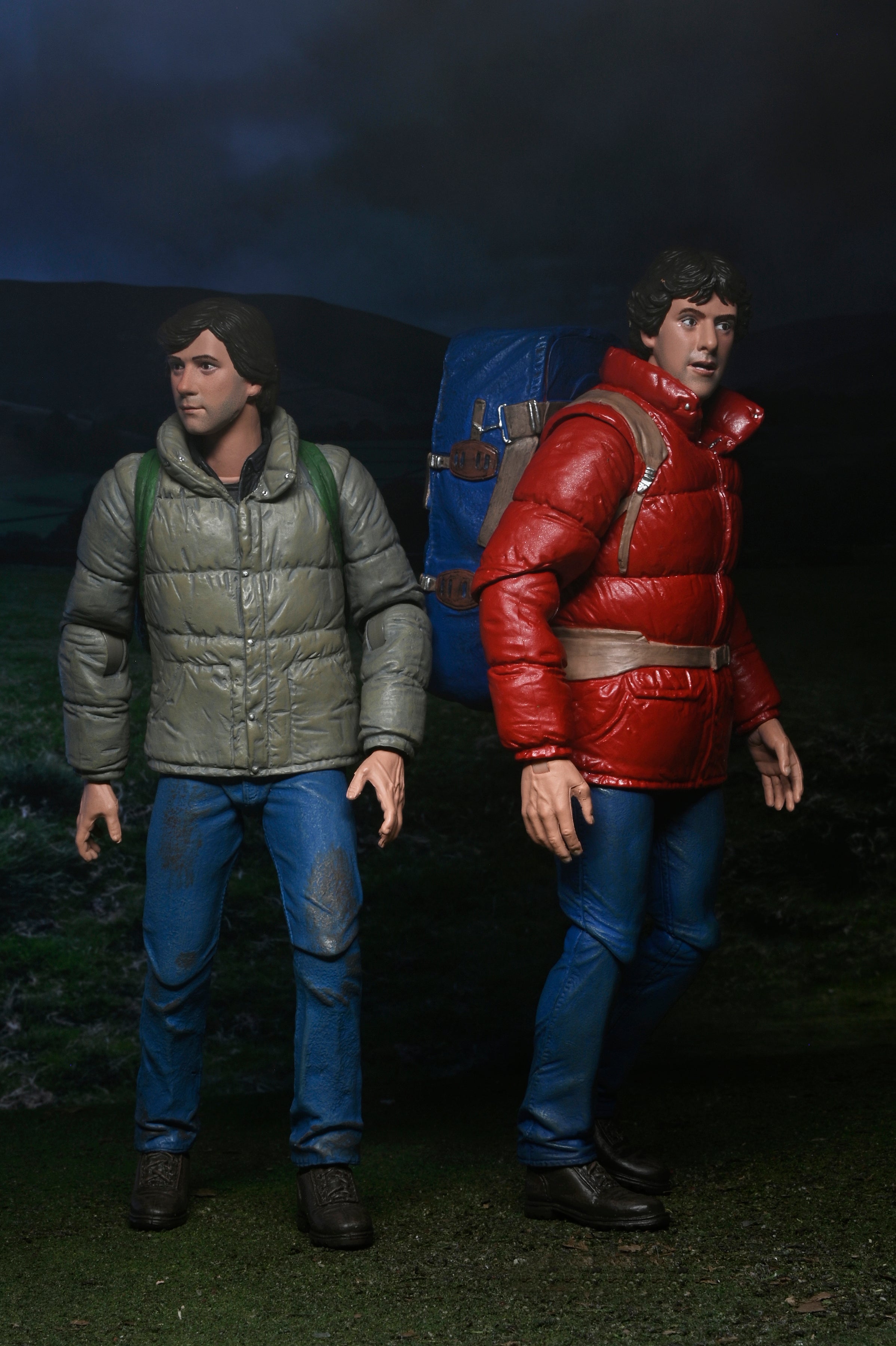 NECA Figura de Accion: Hombre Lobo Americano en Londres - Jack y David 2 Pack 7 Pulgadas