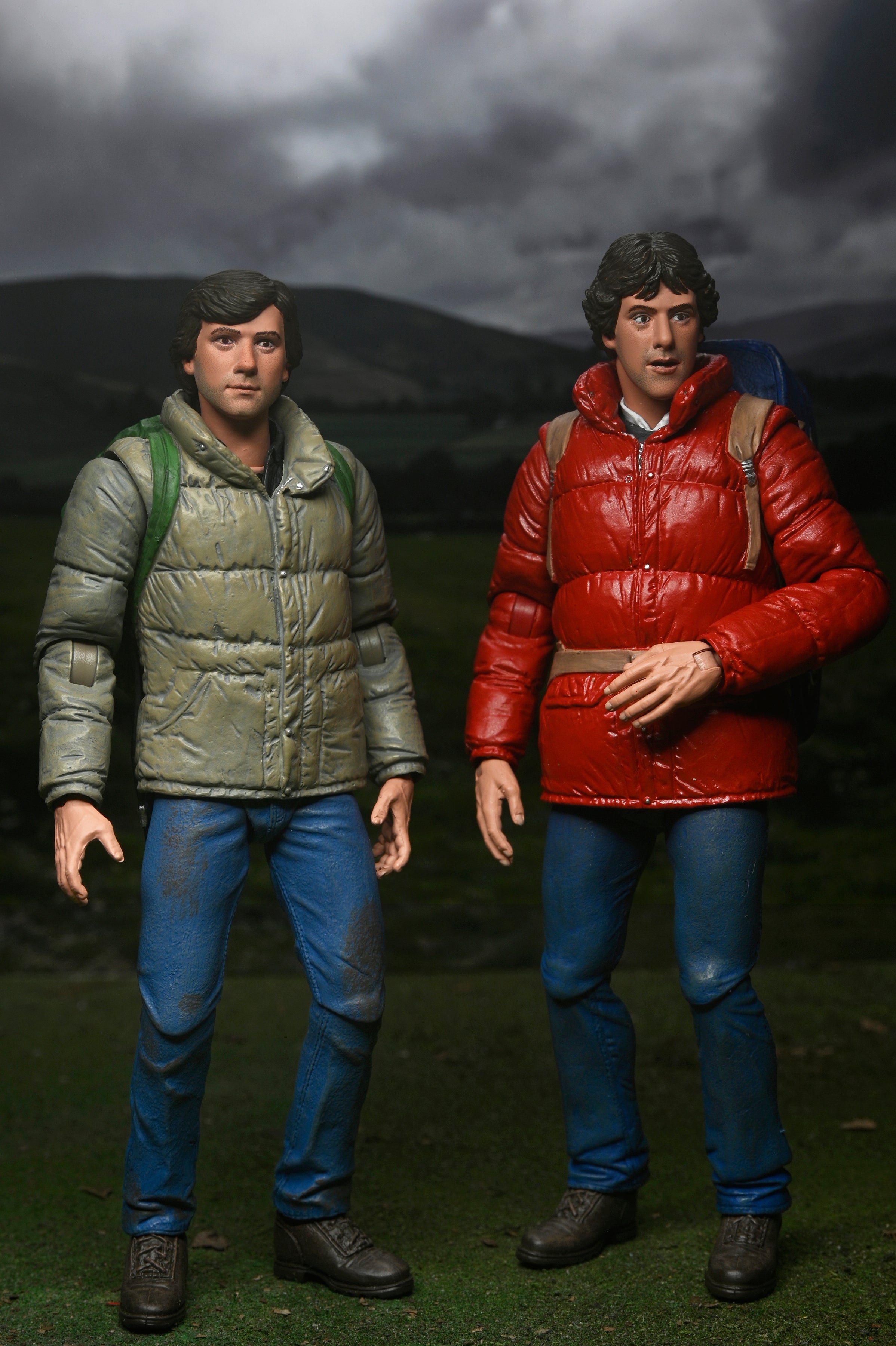 NECA Figura de Accion: Hombre Lobo Americano en Londres - Jack y David 2 Pack 7 Pulgadas