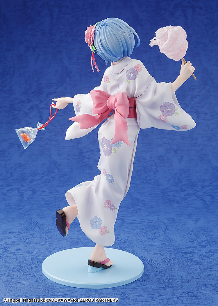 Kadokawa Scale Figure: Re Zero Starting Life In Another World - Rem Yukata Escala 1/7