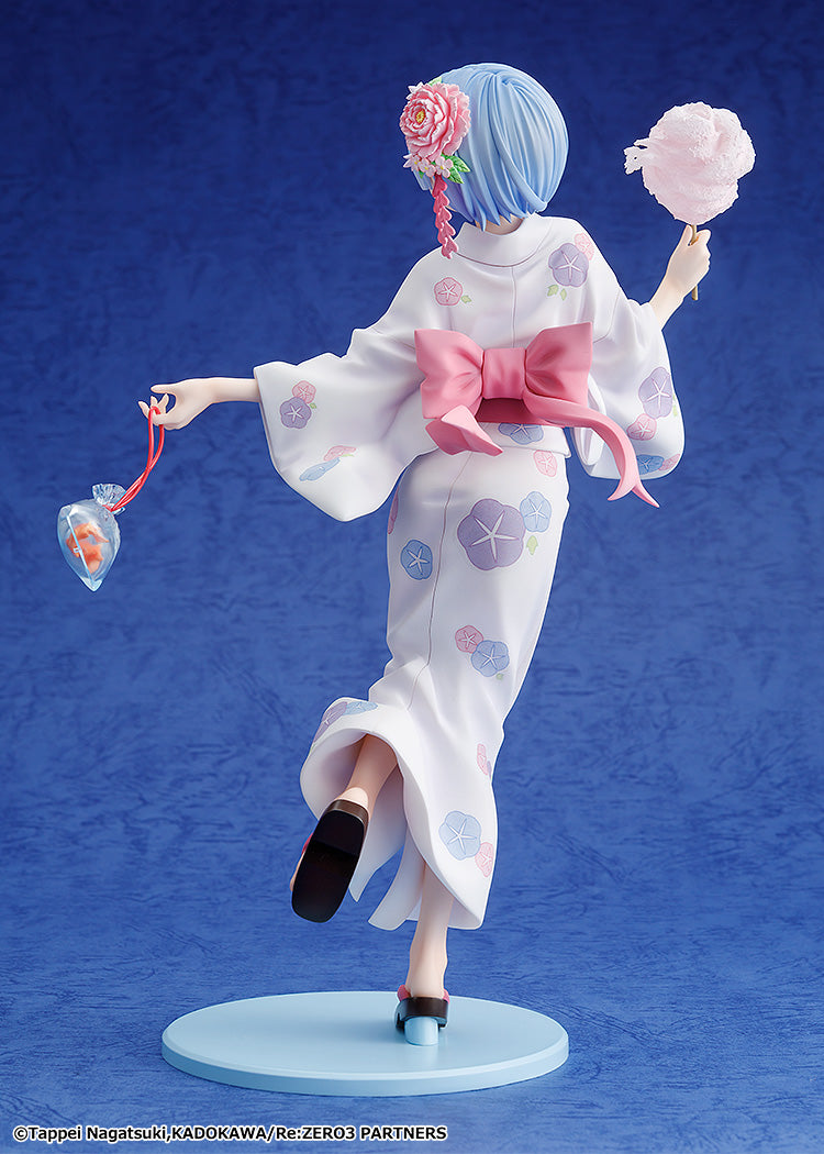 Kadokawa Scale Figure: Re Zero Starting Life In Another World - Rem Yukata Escala 1/7