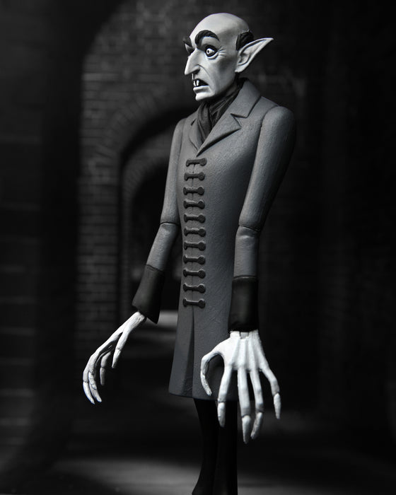 NECA Toony Terrors: Universal Monsters - Nosferatu Conde Orlok Silver Screen Edition 6 Pulgadas