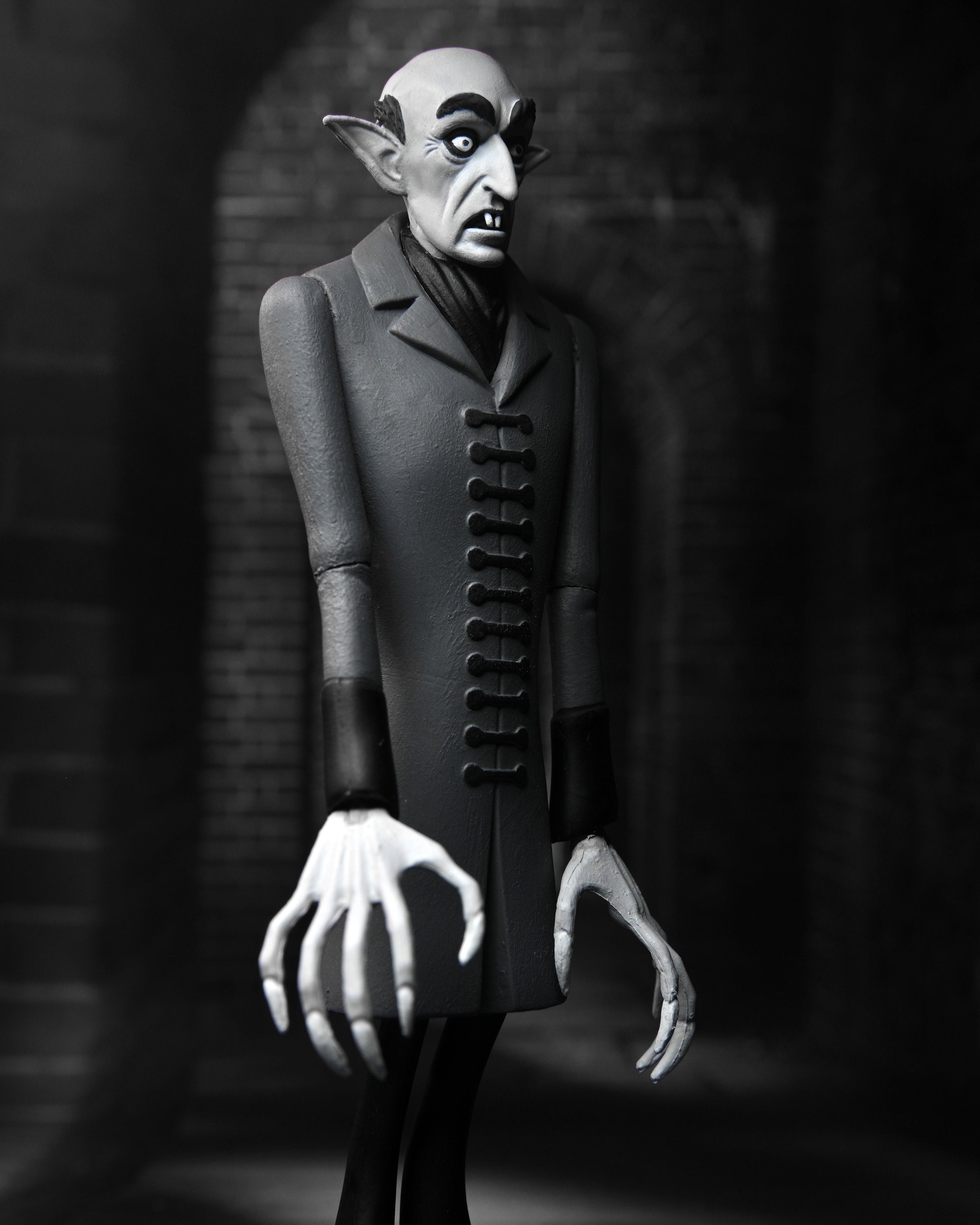 NECA Toony Terrors: Universal Monsters - Nosferatu Conde Orlok Silver Screen Edition 6 Pulgadas