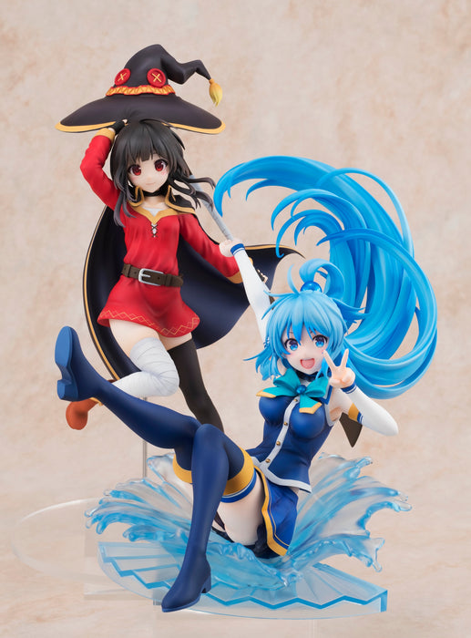 Kadokawa Scale Figure: Kono Suba Gods Blessing On This Wonderful World - Aqua Sneaker Bunko 30 Aniversario Escala 1/7