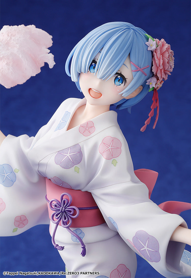 Kadokawa Scale Figure: Re Zero Starting Life In Another World - Rem Yukata Escala 1/7