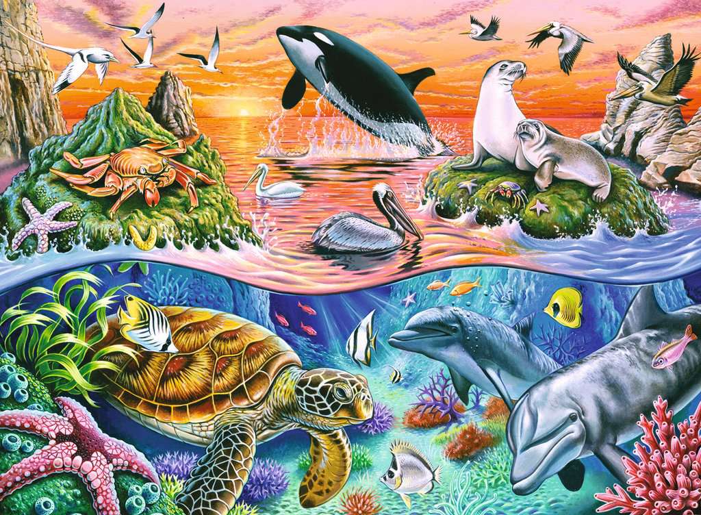 Ravensburger Rompecabezas: Hermoso Oceano Kids XXL 100 piezas