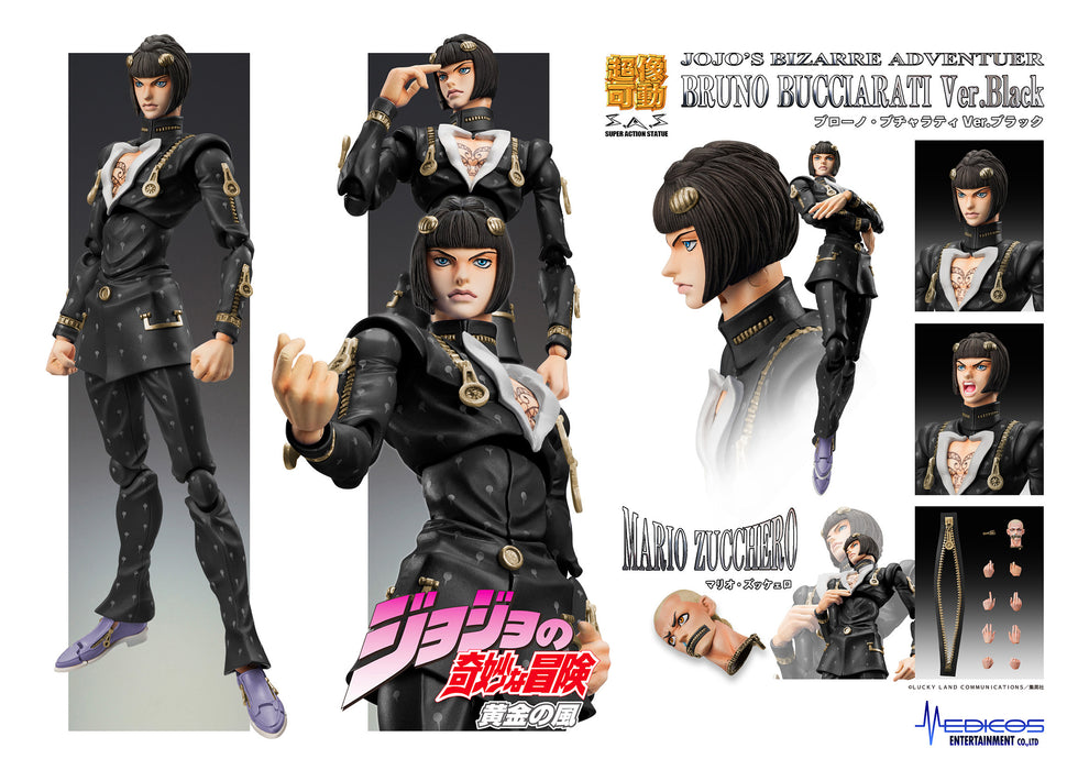 Medicos Entertainment Action Figure: Jojos Bizarre Adventure Golden Wind - Chozokado Bruno Bucciarati Black