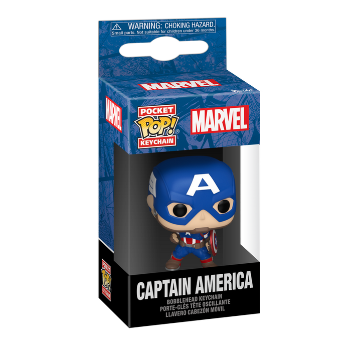 Funko Pop Keychain: Marvel New Classics - Capitan America Llavero