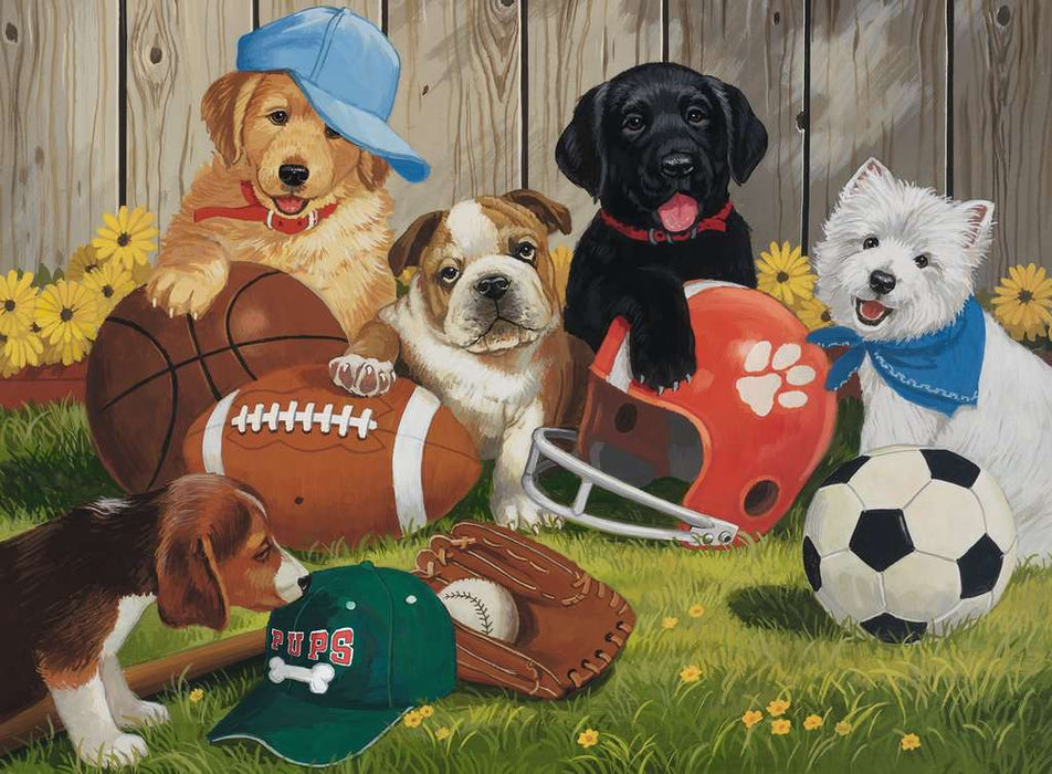 Ravensburger Rompecabezas: Perritos Deportes Kids XXL 200 piezas