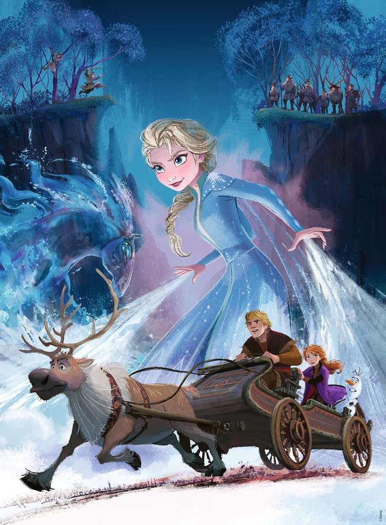 Ravensburger Rompecabezas: Disney - Frozen Bosque Misterioso Kids XXL 200 piezas