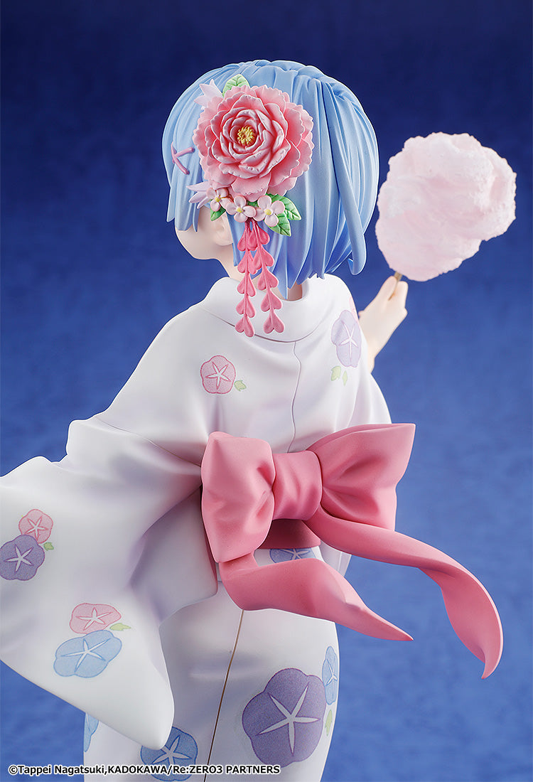 Kadokawa Scale Figure: Re Zero Starting Life In Another World - Rem Yukata Escala 1/7