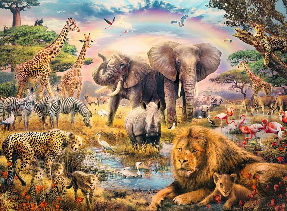 Ravensburger Rompecabezas: Animales de Africa Kids XXL 100 piezas