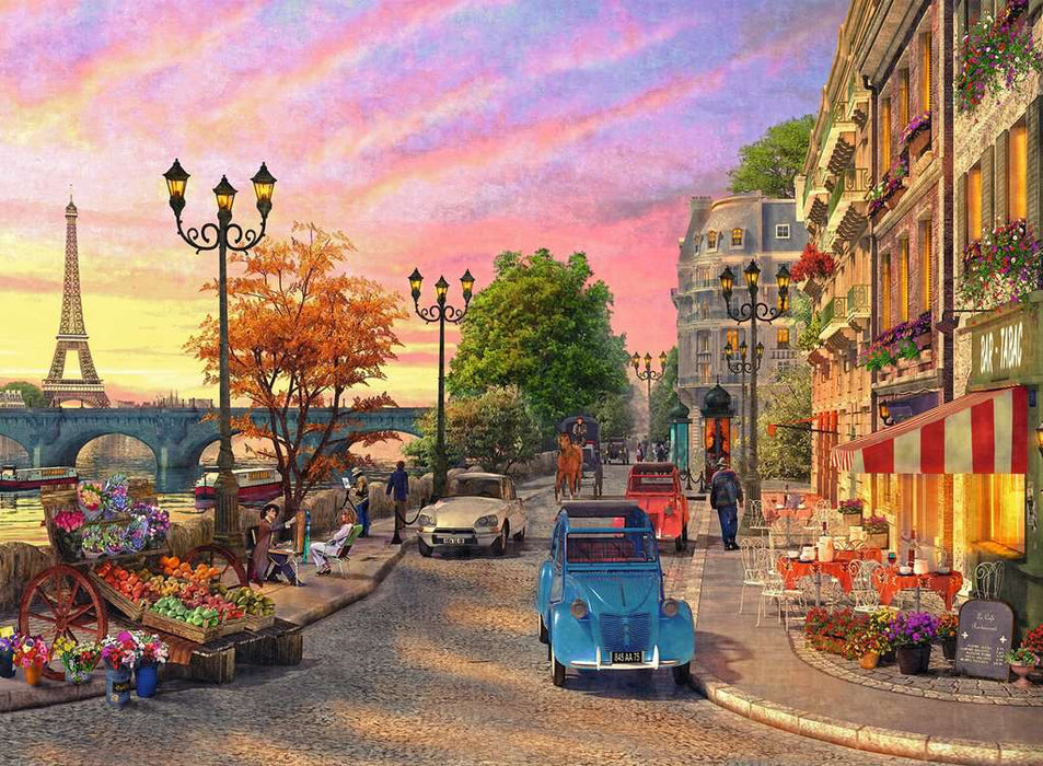 Ravensburger Rompecabezas Adultos: Paisaje Atardecer Paris 500 piezas