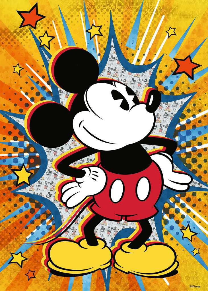 Ravensburger Rompecabezas Adultos Disney Mickey Retro 1000 piezas Distrito Max