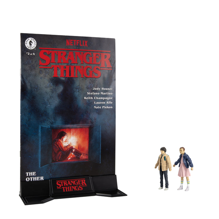 McFarlane Page Punchers: Stranger Things - Eleven Y Mike Wheeler 3 Pulgadas 2 Pack con Comic