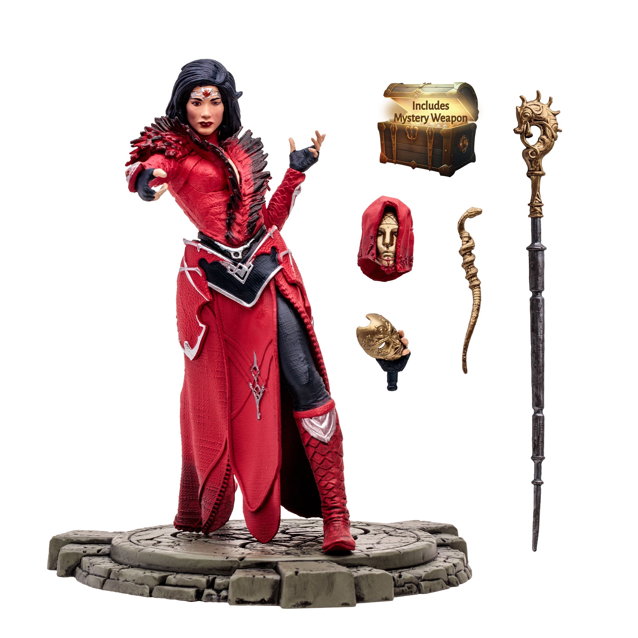 McFarlane Estatua: Diablo IV - Hechicera Fire Bolt Rare Escala 1/12