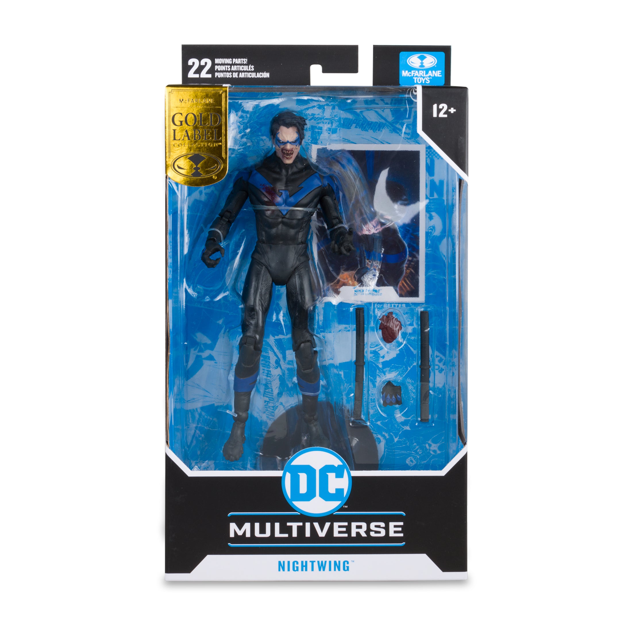 McFarlane Figura de Accion: DC Vs Vampiros - Nightwing Gold Label 7 Pulgadas