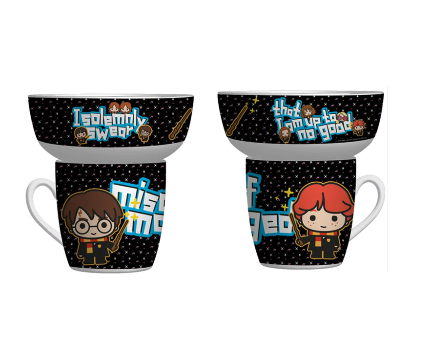 Fun Kids Juego De Tazon¬¨‚Ä†Y¬¨‚Ä†Tarro¬¨‚Ä† De Ceramica: Harry Potter Chibi