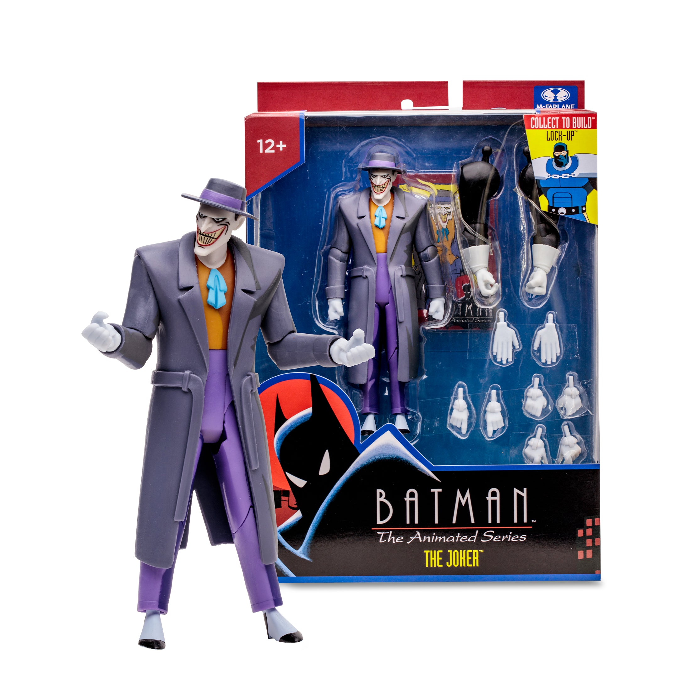 McFarlane Build A Lock Up: DC Batman The Animation Series - Joker Con Abrigo 6 Pulgadas