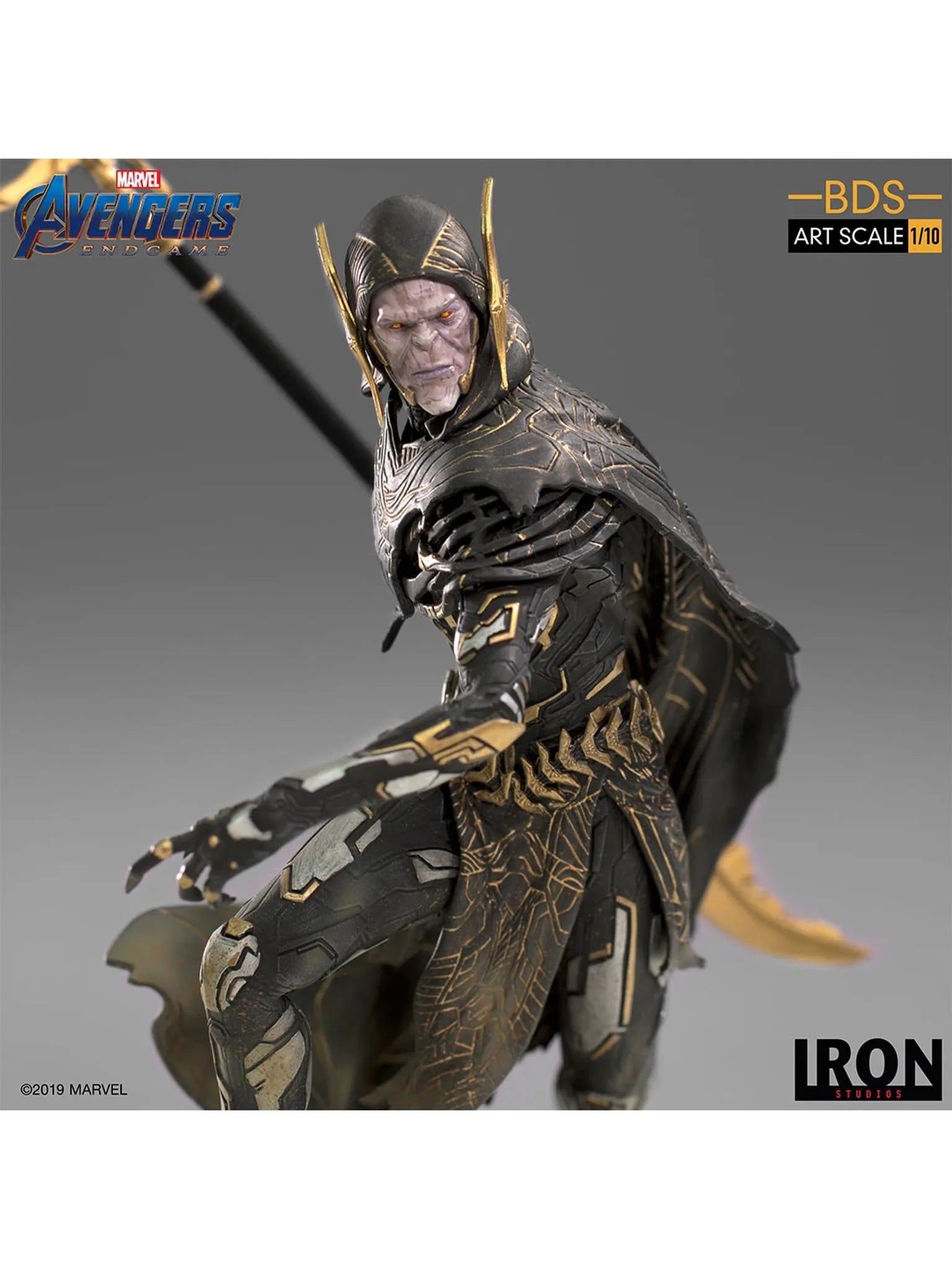 IRON Studios: Marvel Avengers Endgame - Corvus Glaive Black Order BDS Escala de Arte 1/10