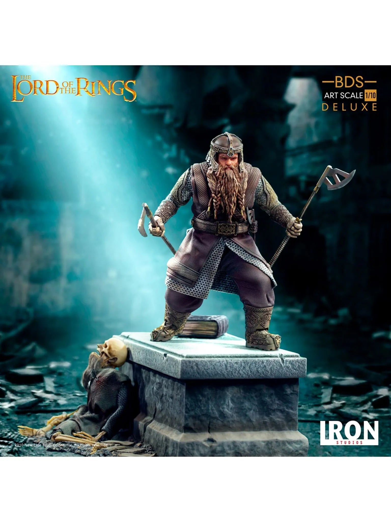 IRON Studios: The Lord Of The Rings - Gimli Deluxe BDS Escala de Arte 1/10