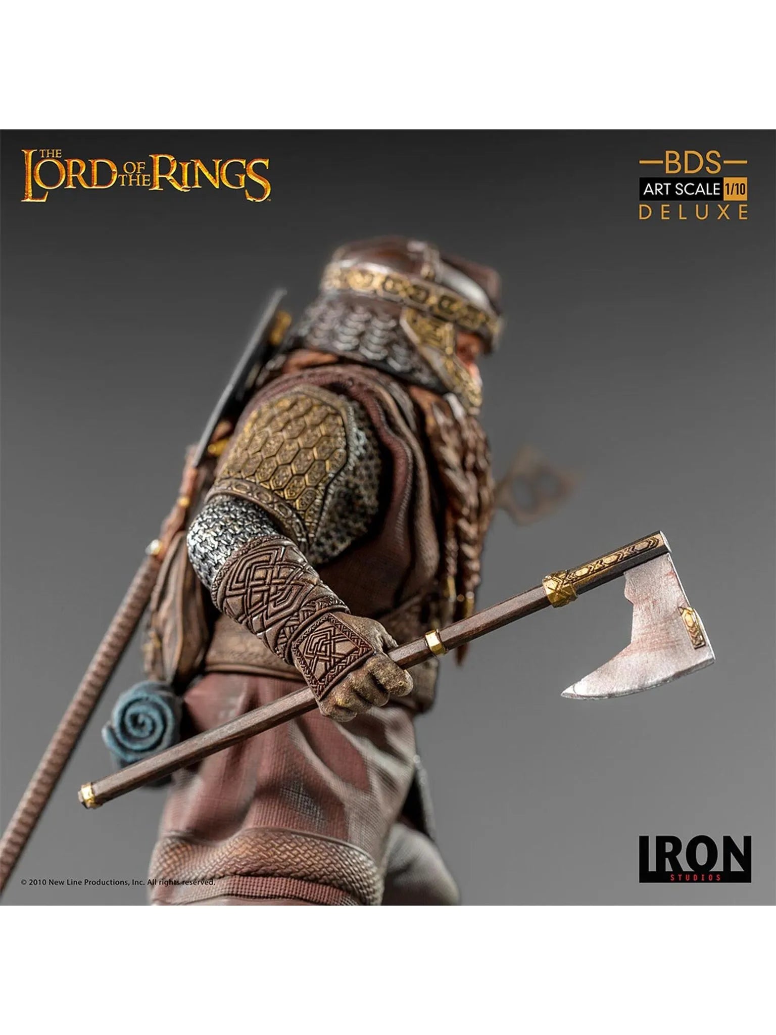 IRON Studios: The Lord Of The Rings - Gimli Deluxe BDS Escala de Arte 1/10