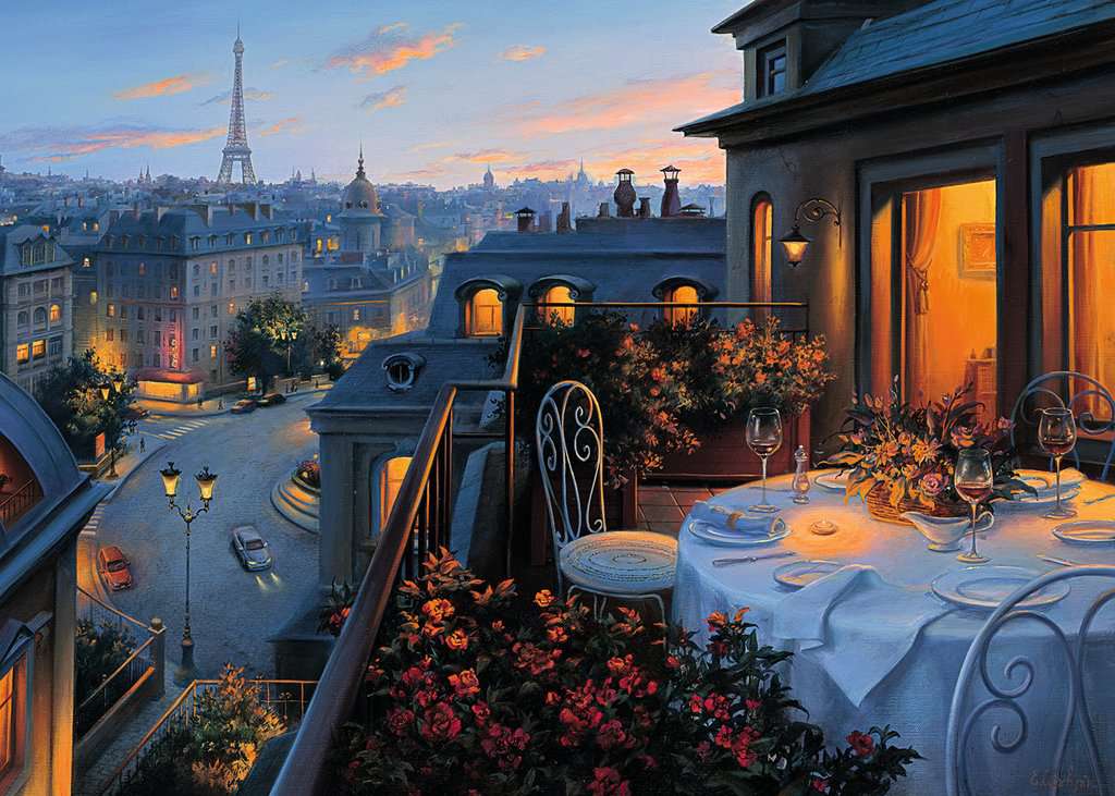 Ravensburger Rompecabezas Adultos: Balcon en Paris 1000 piezas