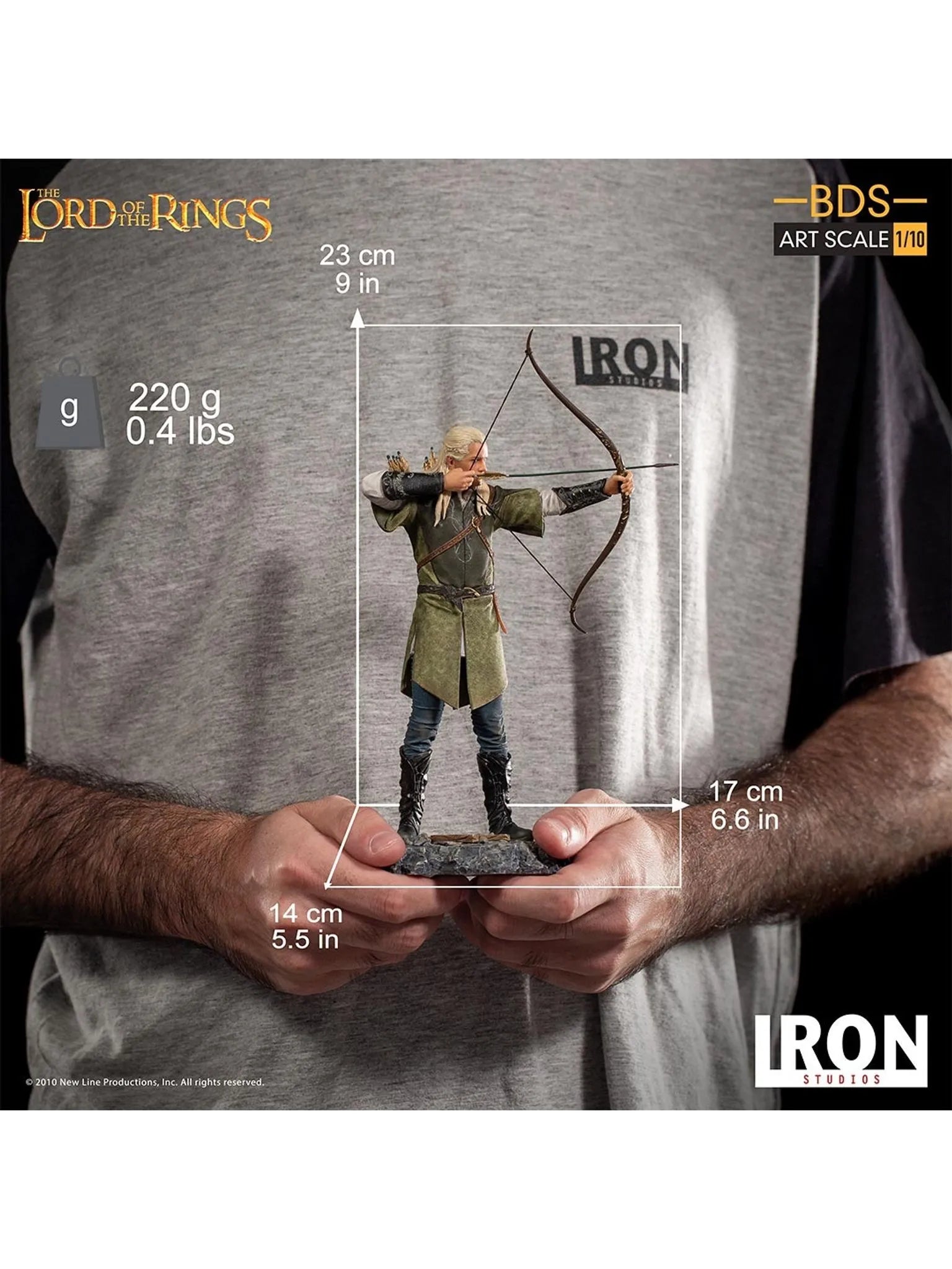 IRON Studios: The Lord Of The Rings - Legolas Deluxe BDS Escala de Arte 1/10