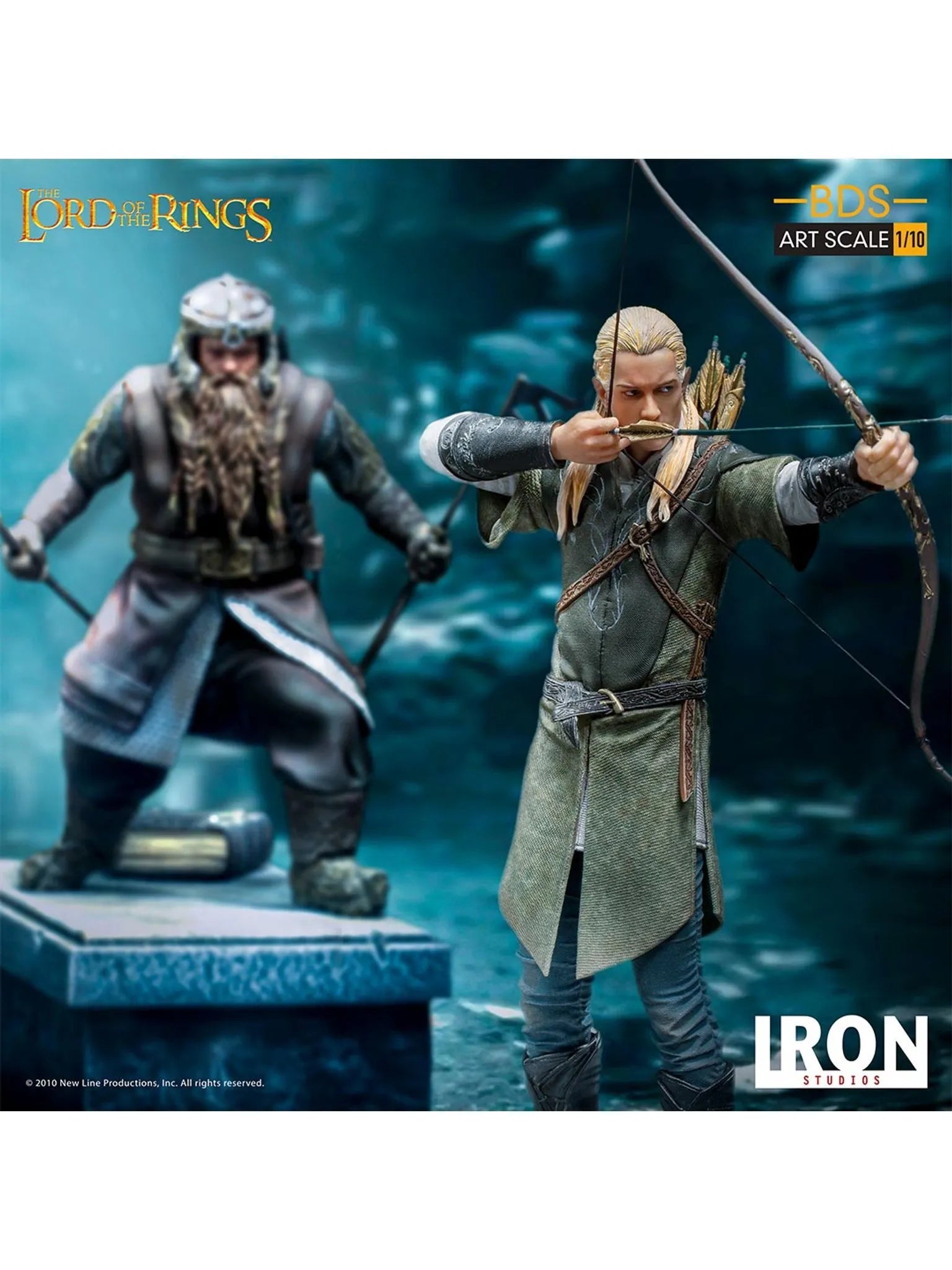 IRON Studios: The Lord Of The Rings - Legolas Deluxe BDS Escala de Arte 1/10