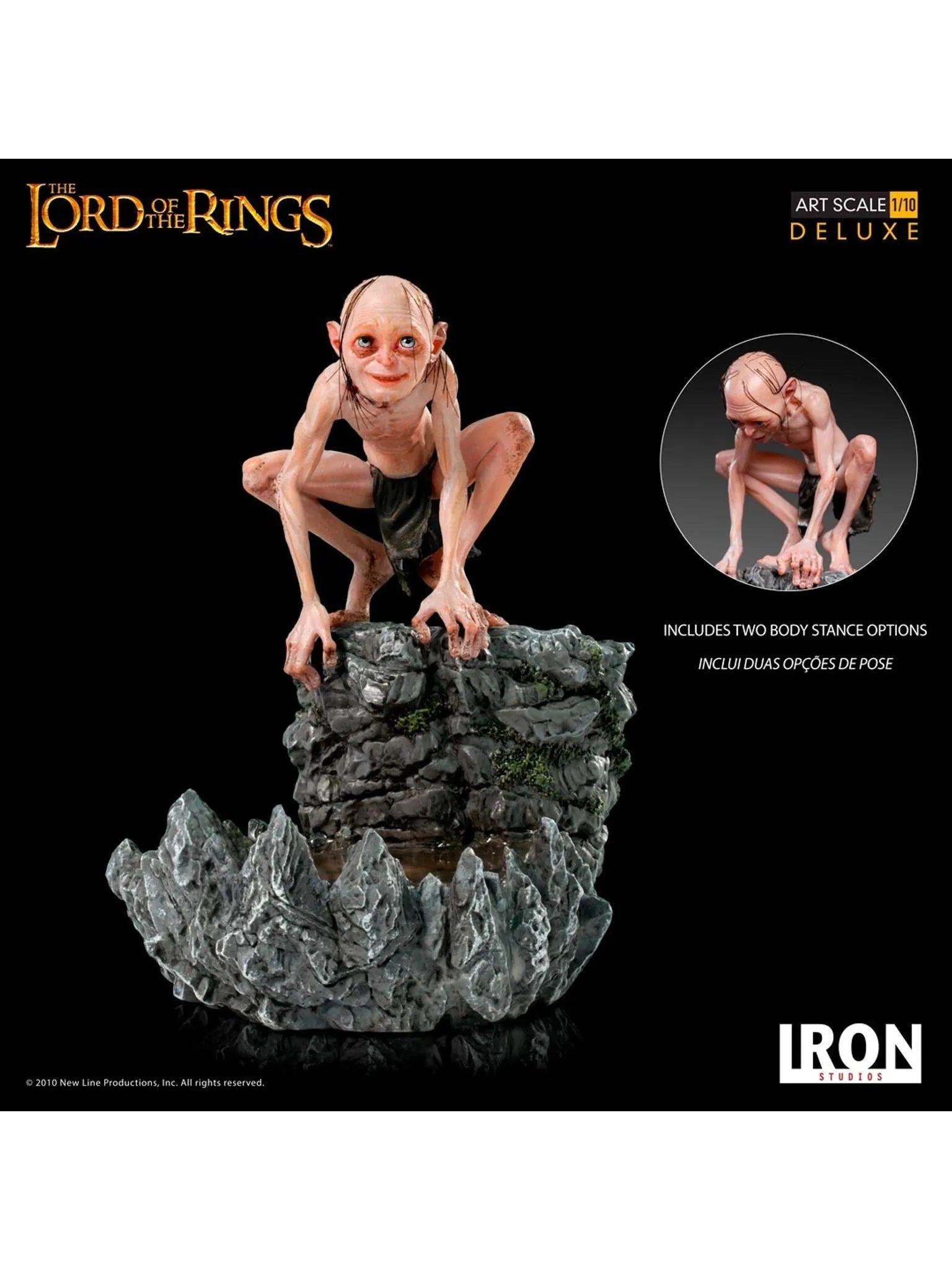 IRON Studios: The Lord Of The Rings - Gollum Deluxe Escala 1/10