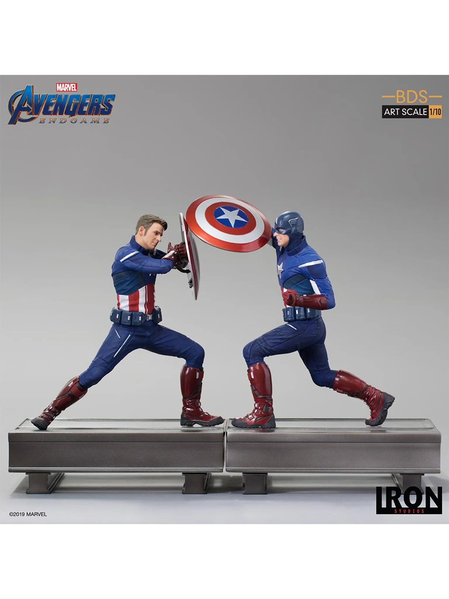 IRON Studios: Marvel Avengers Endgame - Capitan America 2012 BDS Escala de Arte 1/10