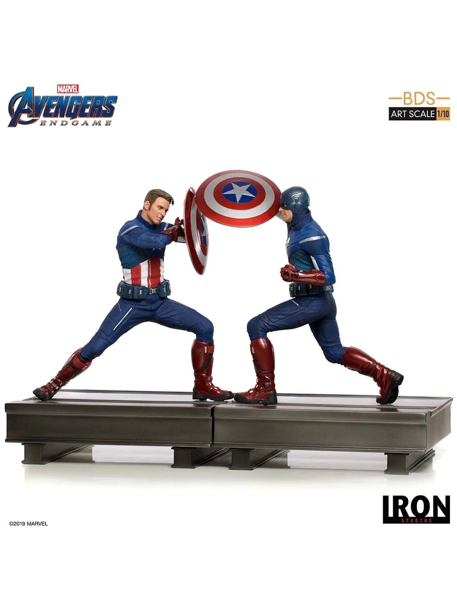 IRON Studios: Marvel Avengers Endgame - Capitan America 2012 BDS Escala de Arte 1/10