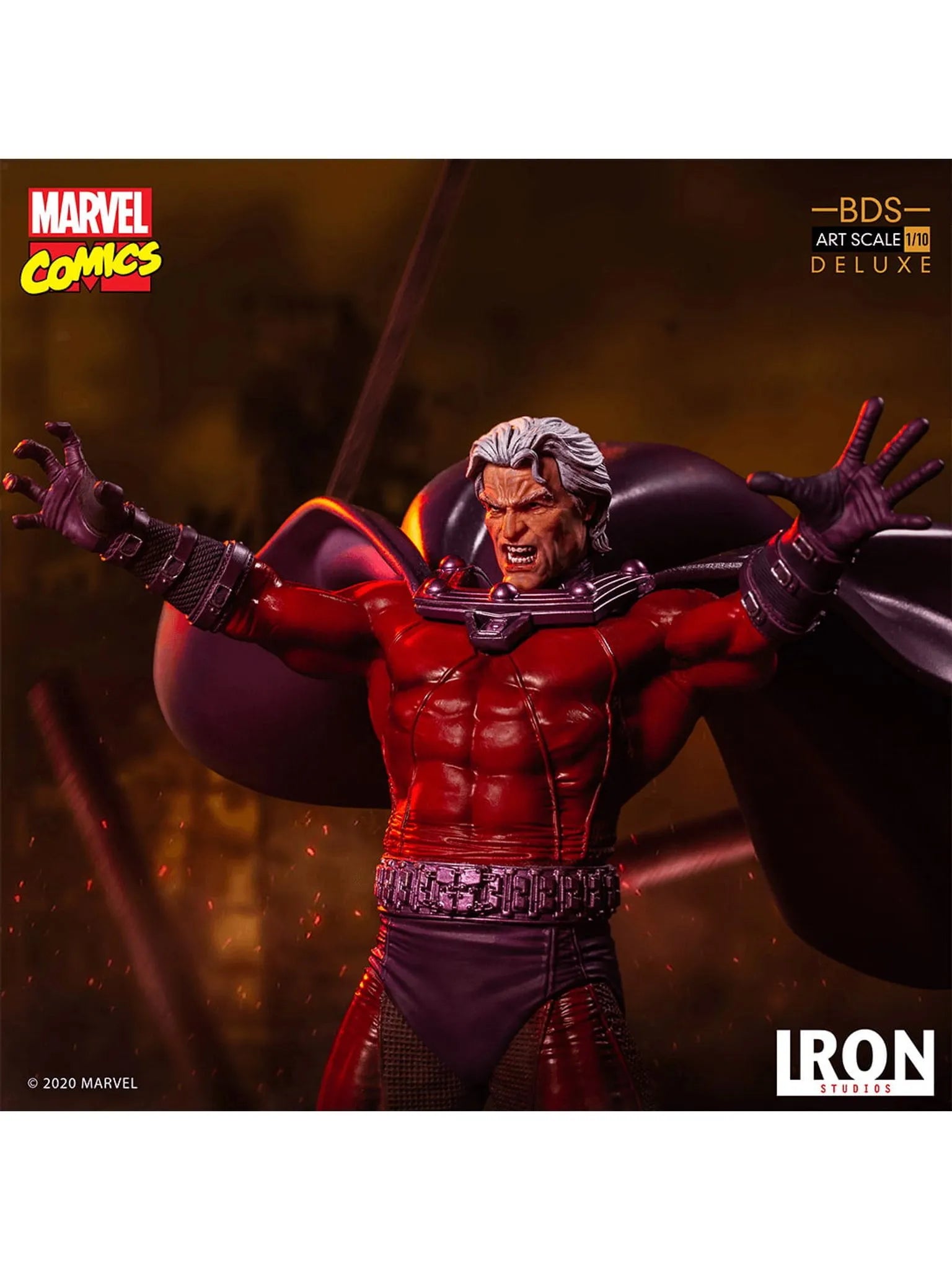 IRON Studios: Marvel X Men - Magneto Deluxe BDS Escala de Arte 1/10