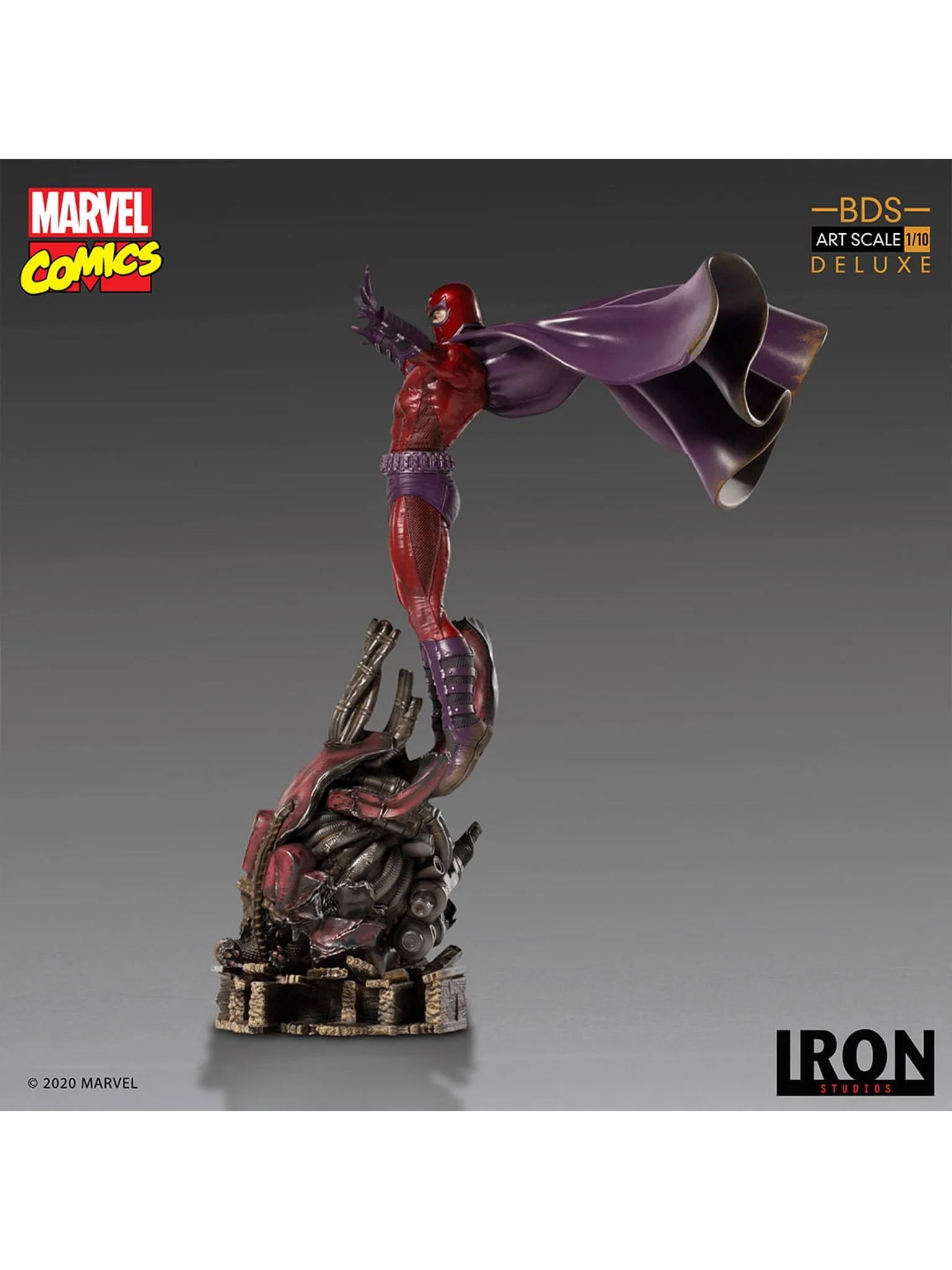 IRON Studios: Marvel X Men - Magneto Deluxe BDS Escala de Arte 1/10