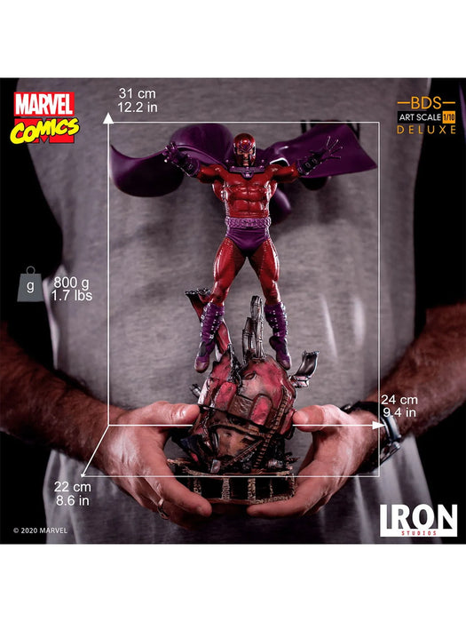 IRON Studios: Marvel X Men - Magneto Deluxe BDS Escala de Arte 1/10