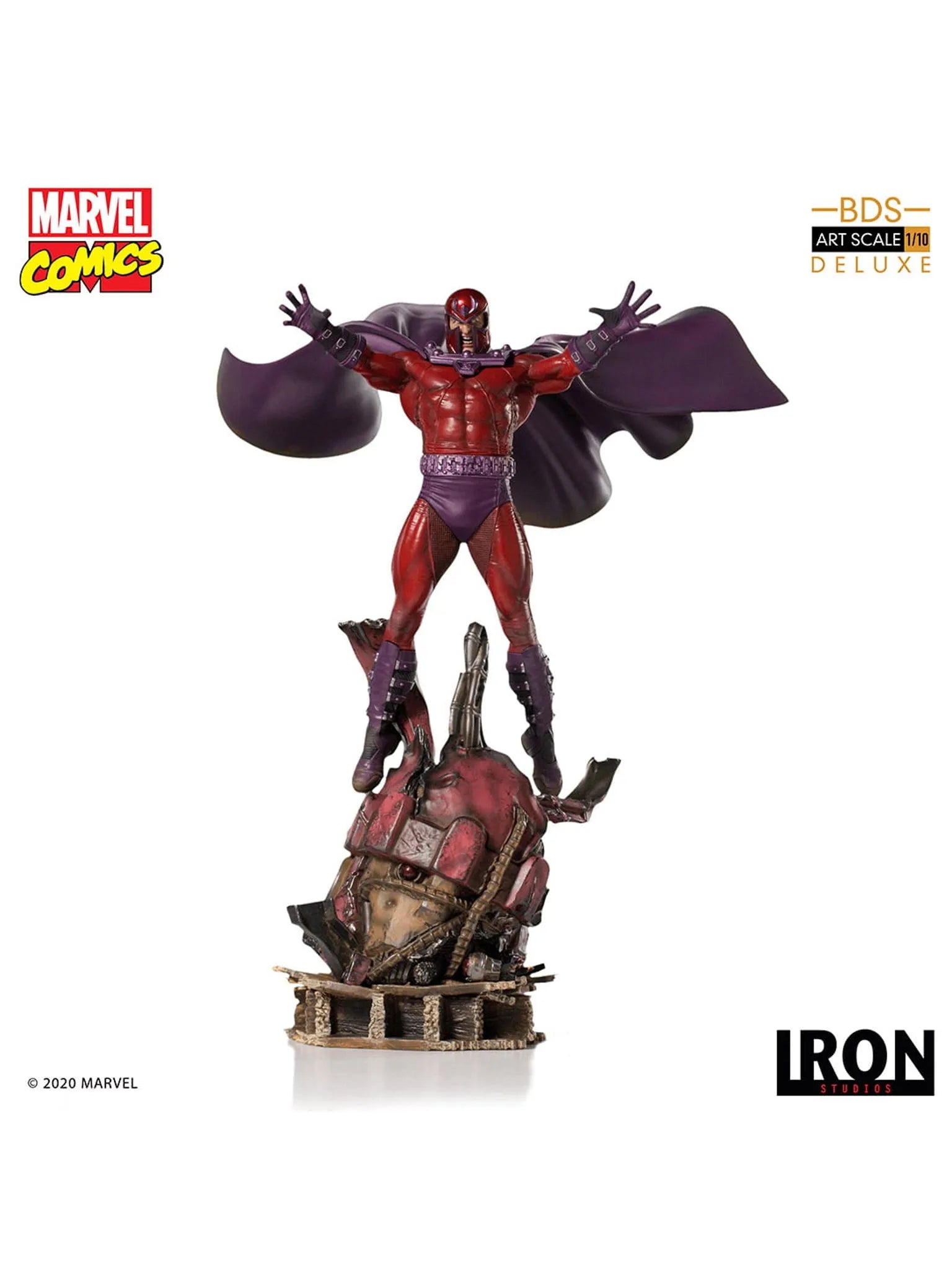 IRON Studios: Marvel X Men - Magneto Deluxe BDS Escala de Arte 1/10