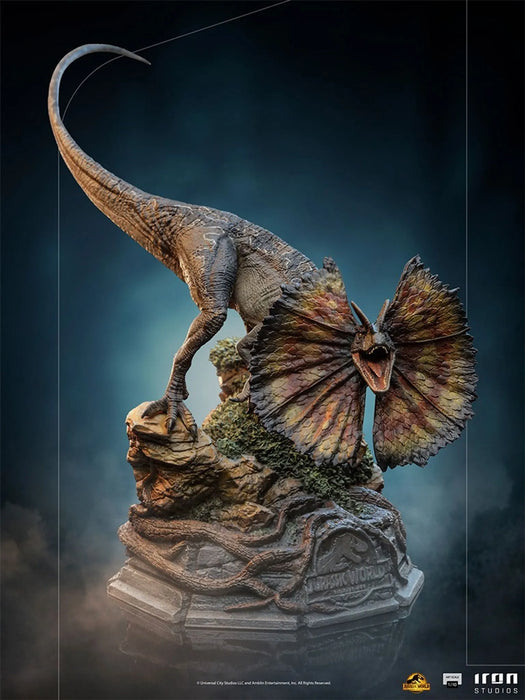 IRON Studios: Jurassic World Dominio - Dilophosaurus Escala de Arte 1/10