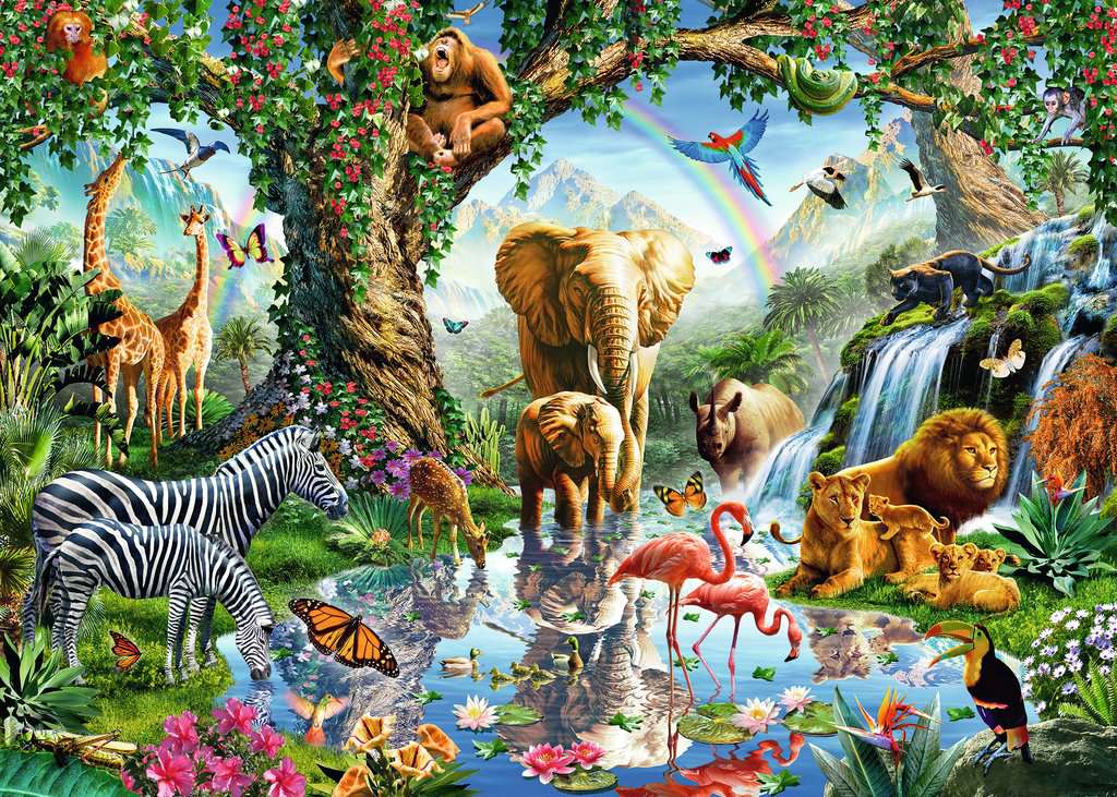 Ravensburger Rompecabezas Adultos: Aventuras de la Selva 1000 piezas