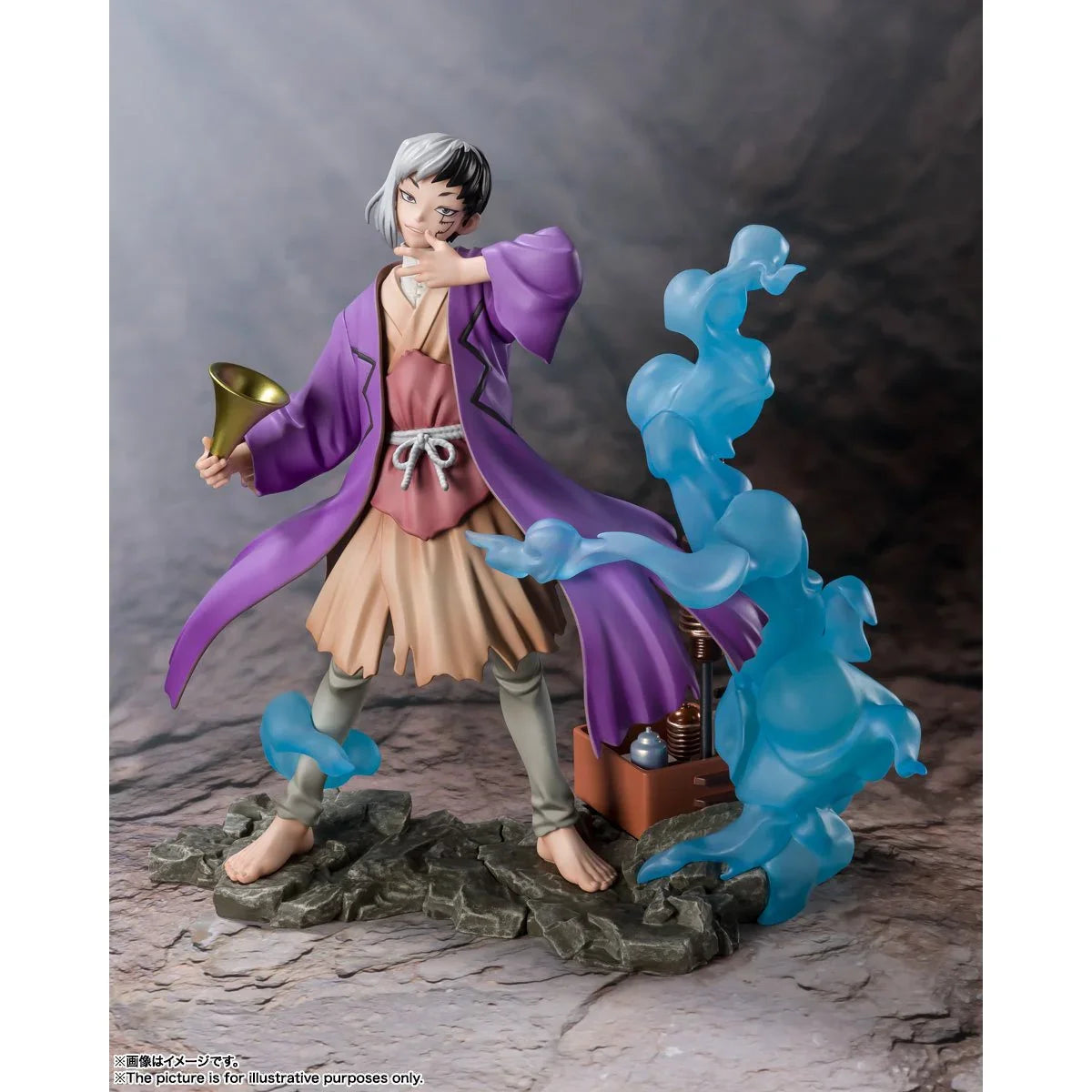 Bandai Tamashii Nations Figuarts ZERO: Dr Stone - Gen Asagiri con Telefono Inteligente