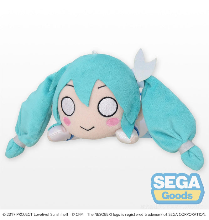 Sega Plushies Nesoberi Lay Down: Love Live Sunshine X Hatsune Miku - Hatsune Miku Mini Peluche