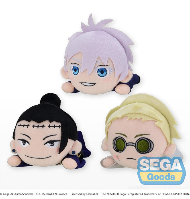 Sega Plushies Nesoberi Lay Down: Jujutsu Kaisen - Satoru, Suguru Y Kento Serie 2 Mini Peluche Sorpresa