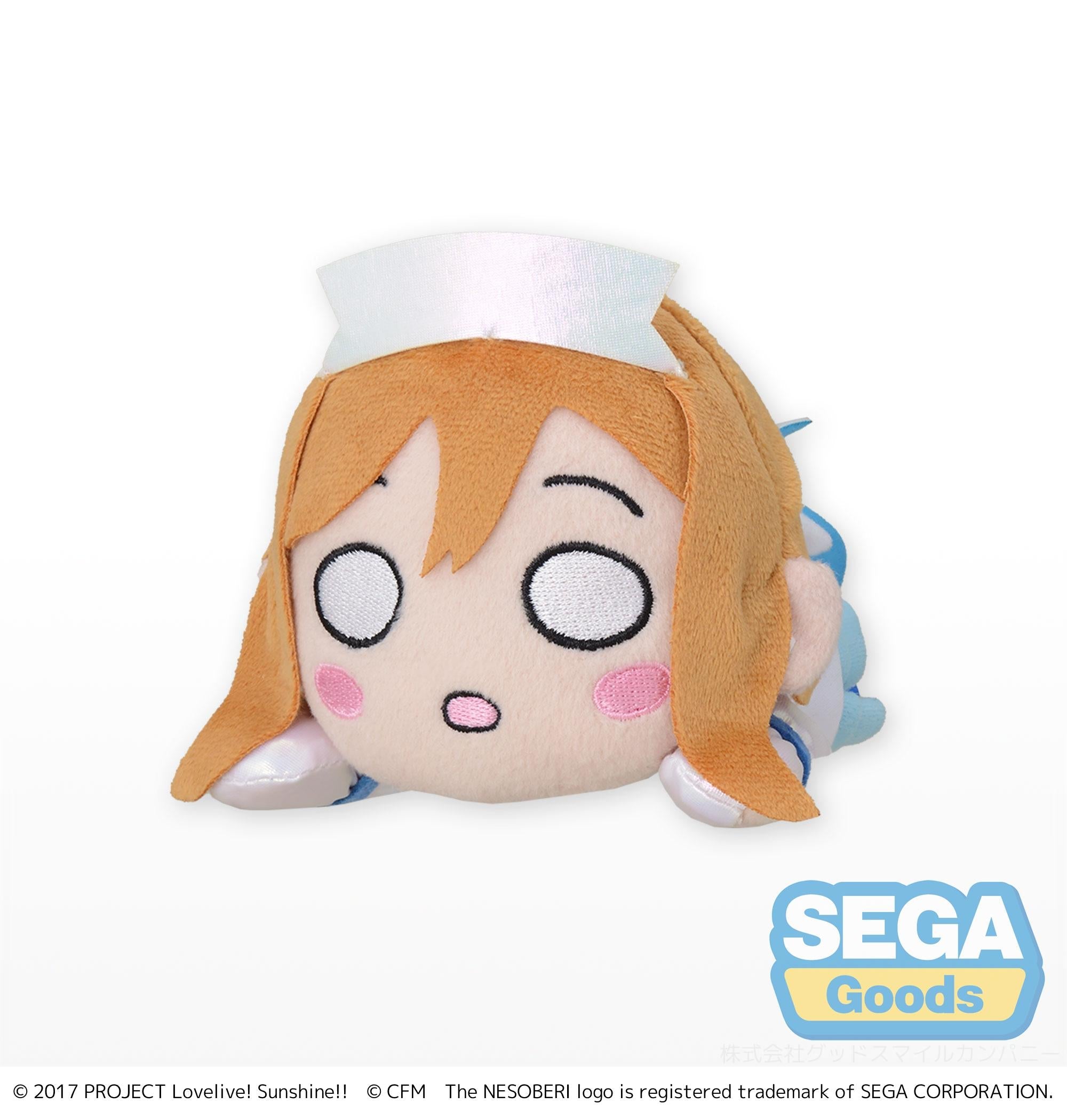 Sega Plushies Nesoberi Lay Down: Love Live Sunshine X Hatsune Miku - Hanamaru Kunikida Peluche