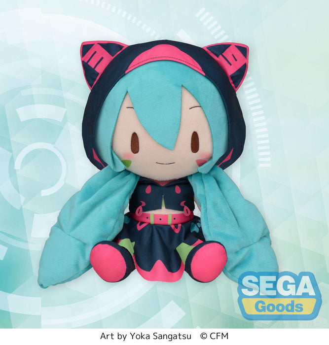 Sega Plushies Fuwapuchi: Hatsune Miku Series  - Hatsune Miku Live Stage Peluche Grande