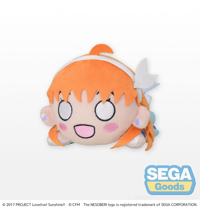 Sega Plushies Nesoberi Lay Down: Love Live Sunshine X Hatsune Miku - Chika Takami Mini Peluche