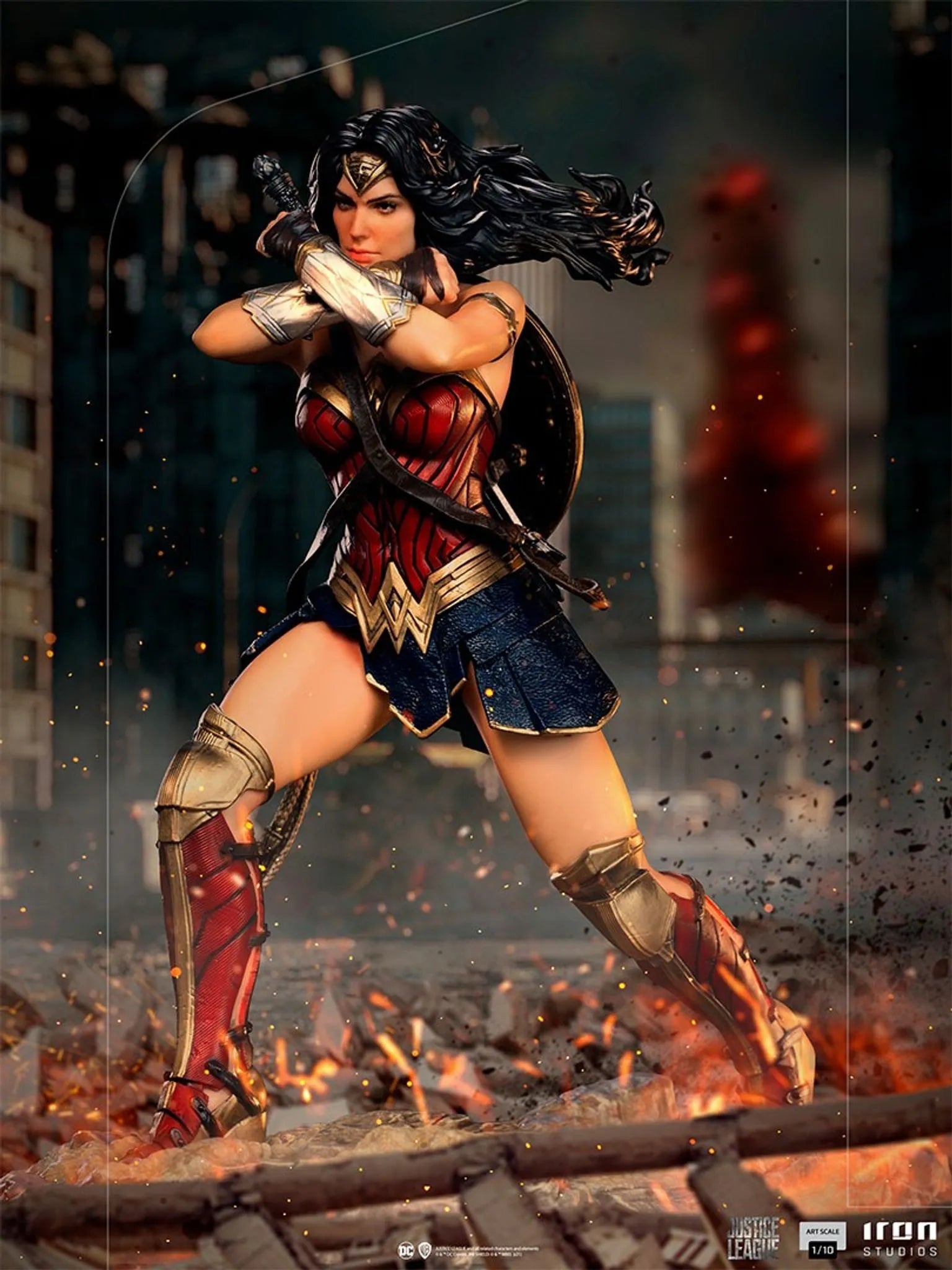 IRON Studios: DC Justice League Zack Snyder - Wonder Woman Escala de Arte 1/10